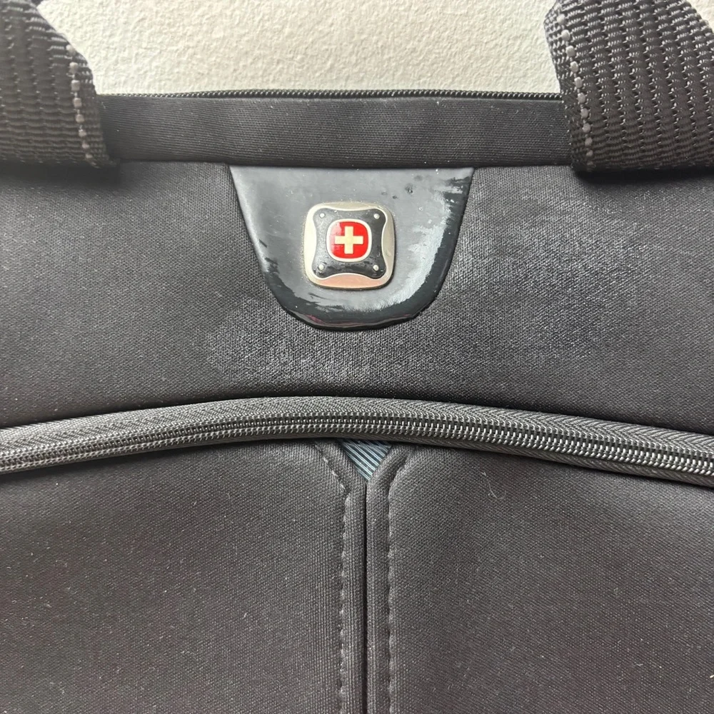 SwissGear Black and Blue Laptop Bag, messenger strap and handles, work, school